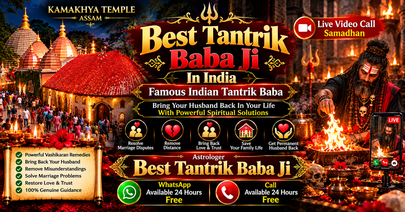 Best Tantrik Baba in India with Kamakhya Temple and traditional Tantrik Havan rituals