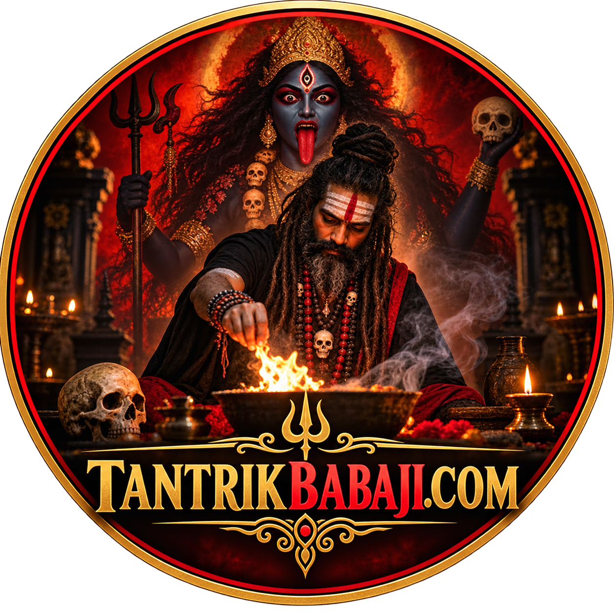 Tantrik Baba Ji logo representing Tantra Vidya and traditional Indian Tantrik practices